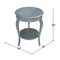 International Concepts Round Cambria  End Table, 18 W, 18 L, 24 in H, Wood, Heather Grey-Antique Washed OT105-18R-18 - alternate 7